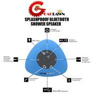 Bluetooth Shower Speaker - GearDawn Water Resistant Wireless Outdoor Bluetooth Speaker, Handsfree Portable speaker... N11