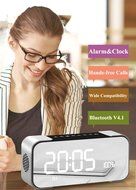 Bluetooth Speakers,Werleo Hi-Fi Portable Wireless Stereo Speaker with Alarm Clock,Build-in Mic,FM Radio,LED Light... N7