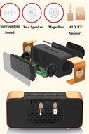 Bluetooth Speakers,Werleo Hi-Fi Portable Wireless Stereo Speaker with Alarm Clock,Build-in Mic,FM Radio,LED Light... N13