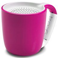 GEAR4 Espresso Small Coffee Cup Style Bluetooth Speaker with Carabineer Handle Clip in Pink(PS006PKG)