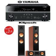 Yamaha RX-V781BL 7.2-Channel 4K A/V Receiver + Klipsch RP-280F + Klipsch RP-250C - 3.0 Home Theater Package (Cherry)