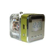 Lutema WaveCube Aqua Portable Digital Speaker w/FM Radio - Green