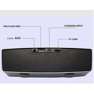 Silentrees TF USB FM Wireless Portable Music Surround Subwoofer Bass Bluetooth Speakers,Black