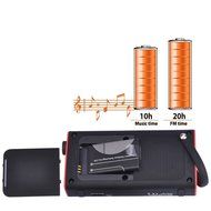 Portable Speaker 3-in-1 Bluetooth FM Radio SD Card Player Outdoor Indoor One Click Entry Replaceable Battery-Ship... N4