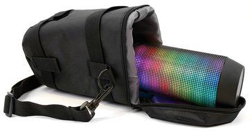 DURAGADGET JBL Pulse &amp; Pulse 2 Portable Speaker Case - Deluxe Black Padded Water-Resistant Speaker Carry Bag /...