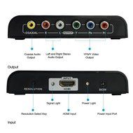 Musou HDMI to 1080P Component Video (YPbPr) Scaler Converter Adapter with Coaxial Audio Output + R / L Audio Support... N2