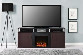 Altra Carson 50&quot; TV Stand, Cherry/Black N3
