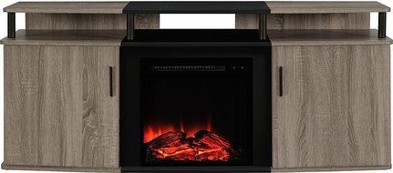 Altra Carson 50&quot; TV Stand, Cherry/Black N17