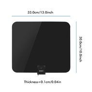 Esky 50 Miles Range Ultra-Thin Indoor Digital HDTV Antenna Built-in Signal Amplifier 10ft Cable N2