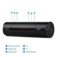 GJT&reg;Bluetooth 4.0 Portable Wireless Stereo Speaker,Speakerphone Ultra Bass Speaker,NFC,AUX for iPhone,iPad,Samsung... N23