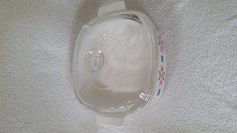 Vintage Corning Ware Quilt Pattern Rare A-2-b 2 Liter Casserole Baking Dish w/ Lid N2