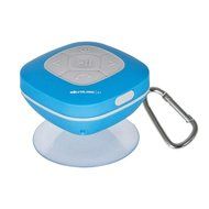SoundLogic AWS-12/2970L Bluetooth Shower Speaker with FM Radio and Carabiner (Blue)