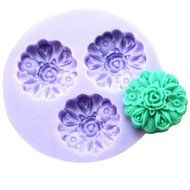 Longzang mini flower F0155 Fondant Mold Silicone Sugar mold Craft Molds DIY gumpaste flowers Cake Decorating