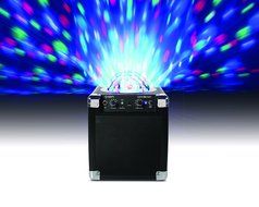 ION Audio House Party (iPA18L) | Portable Sound System with Built-In Light Show (Black / 8W) N5
