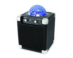 ION Audio House Party (iPA18L) | Portable Sound System with Built-In Light Show (Black / 8W) N6