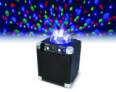 ION Audio House Party (iPA18L) | Portable Sound System with Built-In Light Show (Black / 8W) N7