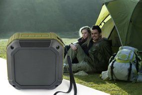 Xseries&trade; New Style Outdoor Sport Rugged Square Design Splashproof &amp; Shockproof Portable Bluetooth Speaker Shower... N3