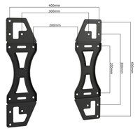 Invision TV Wall Mount Bracket with Tilt and Swivel 20 Inch Articulating Arm/Ultra Slim 1.8-Inch Wall Profile... N2