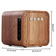 niceEshop(TM) Wood Bluetooth 4.0 Wireless Mini Speaker with FM Radio 1800mAh Rechargable Battery Compatible with... N8