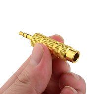 Cable Matters 5-Pack, Gold Plated 6.3mm (1/4 inch) to 3.5 mm Male to Female Stereo Adapter N8