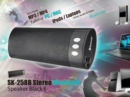 May-Day 258B Stereo Bluetooth Speaker Black,Support cell phone call or receive via built-in microphone,Allows... N2