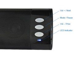 May-Day 258B Stereo Bluetooth Speaker Black,Support cell phone call or receive via built-in microphone,Allows... N3