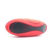 btSpeaker, Portable Wireless Bluetooth Speaker with FM Radio (Red)