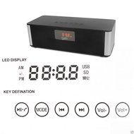 MUSKY DY21L Portable Wireless Bluetooth 4.0 Speaker 8W Alarm Clock, MP3 Player, FM Radio, Hands Free Calling,... N4