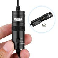Boya Omnidirectional Lavalier Condenser Microphone with 20ft Audio Cable- for DSLRs Camcorders Video Cameras and... N5