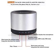 BOOMER VIVI Wireless Portable Bluetooth Speaker B03 with MP3 Player, FM Radio and Microphone, 360 Degree Surround... N12