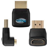 Twisted Veins ACHRA3 Three (3) Pack of HDMI 90 Degree/Right Angle Connectors/Adapters