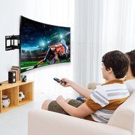 FLEXIMOUNTS CR1 Curved Panel TV Wall Mount Bracket for 32"-65" UHD OLED 4k Samsung LG Vizio etc TVs N4