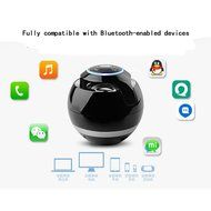 Portable multicolored ball with light Bluetooth speaker outdoor card Speaker phone (Pink) N6