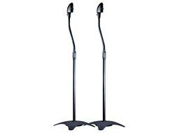 Monoprice Satellite Speaker Floor Stand (Set of 2), Black