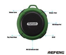 ReFeng Portable Wireless Bluetooth 3.0 Shower Speaker, With Hook and Dedicated Suction Cup for Shower,Bathroom... N5