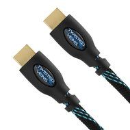 Twisted Veins Two (2) Pack of (25 ft) High Speed HDMI Cables + Right Angle Adapter and Velcro Cable Ties (Latest... N7