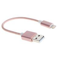 Auzewi [Apple MFi Certified] Short Rose Gold Lightning to USB Data Sync Cable for iPhone 6S iPhone 6,iPhone 5/... N2