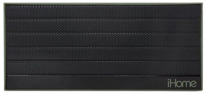 iHome iBN27MX NFC Bluetooth Rechargeable Stereo Mini Speaker in Rubberized Finish, Military N2