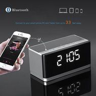 Alarm Clock Bluetooth Speaker FM Radio AKOUSTIQ Portable Wireless Speaker for iPhone Samsung, Enhanced Bass Stereo... N8