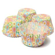 100Pcs Colorful Flower Pattern Paper Cupcake Cake Muffin Cup Mold Cases Wedding Party Valentine Decor Stand Wrapper...