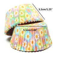 100Pcs Colorful Flower Pattern Paper Cupcake Cake Muffin Cup Mold Cases Wedding Party Valentine Decor Stand Wrapper... N2