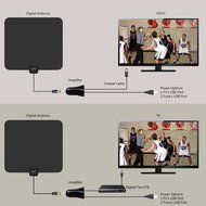 VIEWTEK Amplified HDTV Antenna Ultra Thin Indoor HD TV Antenna 50 Mile Range with Detachable Amplifier 13 Ft Coaxial... N7