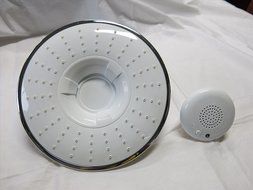 Bluetooth Wireless Music and Phone Shower Head Speaker (White) N2