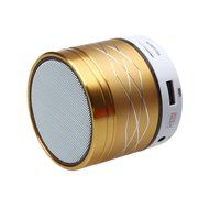 Wireless Speaker, Dreaman Portable Wireless Bluetooth Speaker Stereo LED Super Bass Speaker Gold