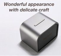 Remax RB-M8 Mini Wireless Bluetooth Speaker Portable Audio Player Music Sound Box Bluetooth V4.0 Metal Body Silver... N7