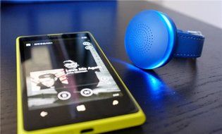 BiGR Audio XLWB01 WRiSTBOOM Wearable Wireless Bluetooth Speaker with Built-In Mic, Black N16