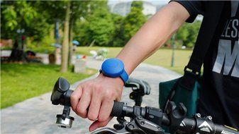 BiGR Audio XLWB01 WRiSTBOOM Wearable Wireless Bluetooth Speaker with Built-In Mic, Black N17