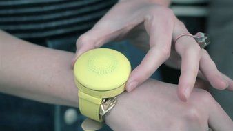 BiGR Audio XLWB01 WRiSTBOOM Wearable Wireless Bluetooth Speaker with Built-In Mic, Black N20