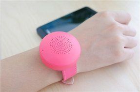 BiGR Audio XLWB01 WRiSTBOOM Wearable Wireless Bluetooth Speaker with Built-In Mic, Black N30
