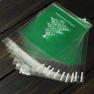&quot;10pcs Christmas Tree Clear Cellophane Cookie Wedding Candy Party Bags&quot; shopping N2